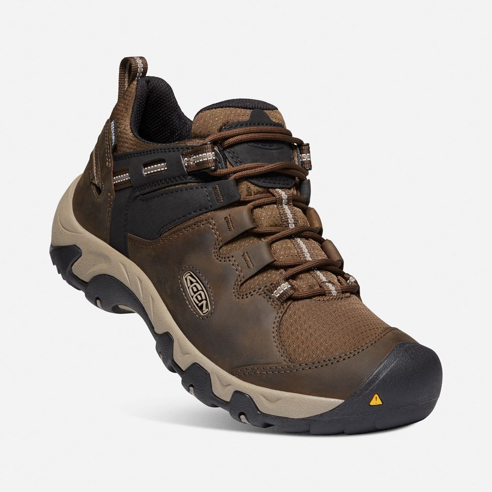 Keen Outdoor Ayakkabı Erkek Kahverengi/Siyah - Steens Waterproof - Türkiye AFIE15670